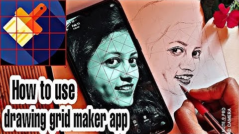 What Is DRAWING GRID Maker App | How To Start A PORTRAIT Using Grid Method In Hindi