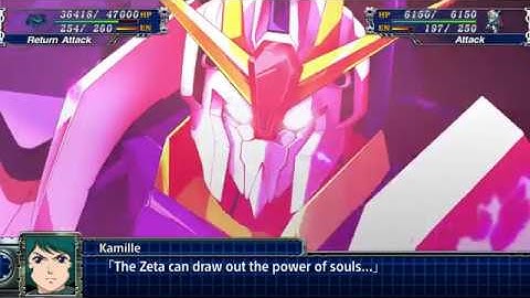 Super Robot Wars T : Zeta Gundam All Attacks