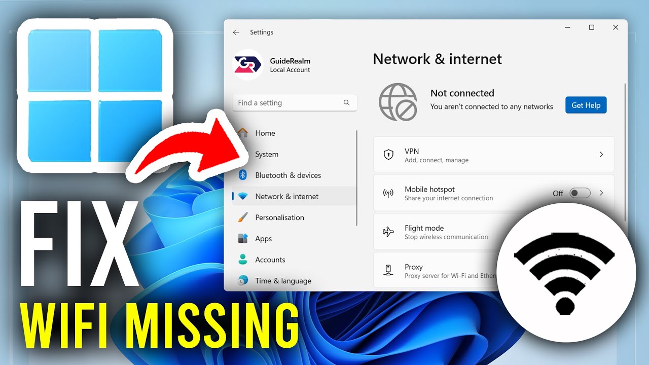 How To Fix WiFi Not Showing In Settings Windows 11 - Step By Step - YouTube