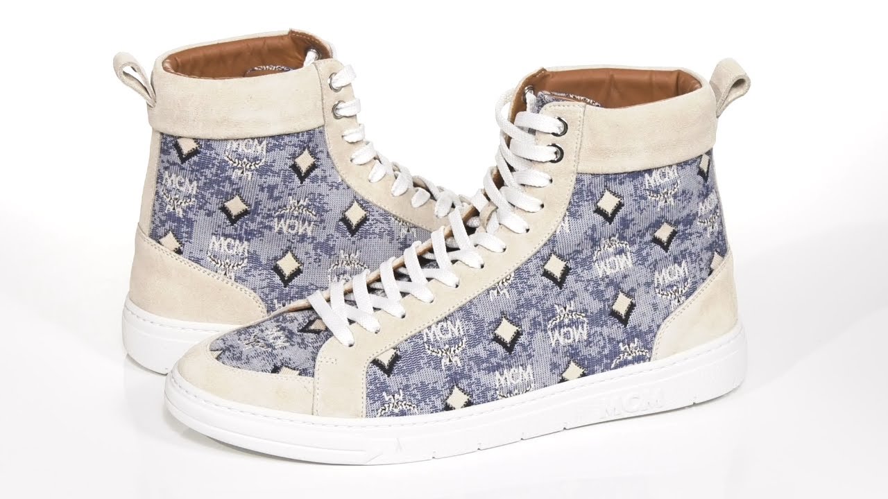 MCM Women's Vintage Monogram Jacquard Sneakers