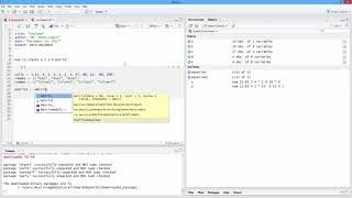 How to Create a Matrix with Labels in R. [HD]
