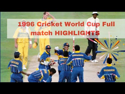 Sri Lanka Vs Australia 1996 World Cup Final Full Match Highlights