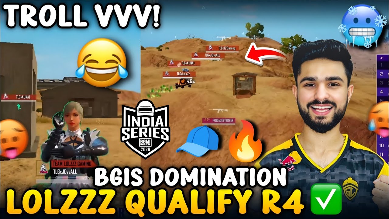 LOLZZZ DOMINATION ☠️ NO CAP 🧢🔥 LOLZZZ QUALIFY FOR BGIS ROUND 4 | GODL ...