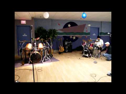 August Christopher Drum War - Criss and Corey at a...