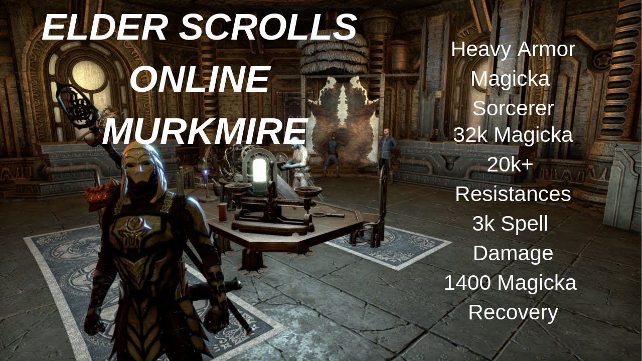 ESO Heavy Armor Magicka Sorcerer "Electrophobia" PVP MURKMIRE DLC YouTube