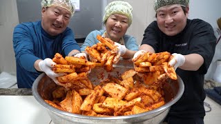 아삭아삭한 무김치 만드는 과정~ (How to make Heungsam's Radish Kimchi) 요리&먹방!! - Mukbang eating show