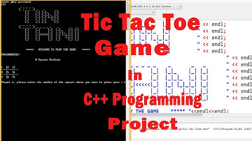 Tic Tac Toe Game in C++ | Full Source Code Project | Ten Tani in C++
