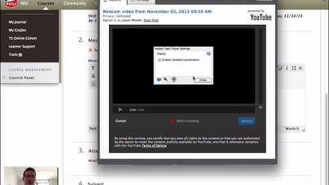 How to Post a Video Discussion Response in Blackboard
