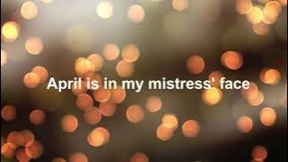 Madrigal: April is in My Mistress' Face - Lyrics - Thomas Morley