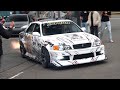 MODIFIED TUNERCARS LEAVING A CARSHOW WILD 1JZ CHASER R34 GTR LEXUS LS400 SLEEPER E190 MODIFIED TUNERCARS LEAVING A CARSHOW WILD 1JZ CHASER R34 GTR LEXUS LS400 SLEEPER E190