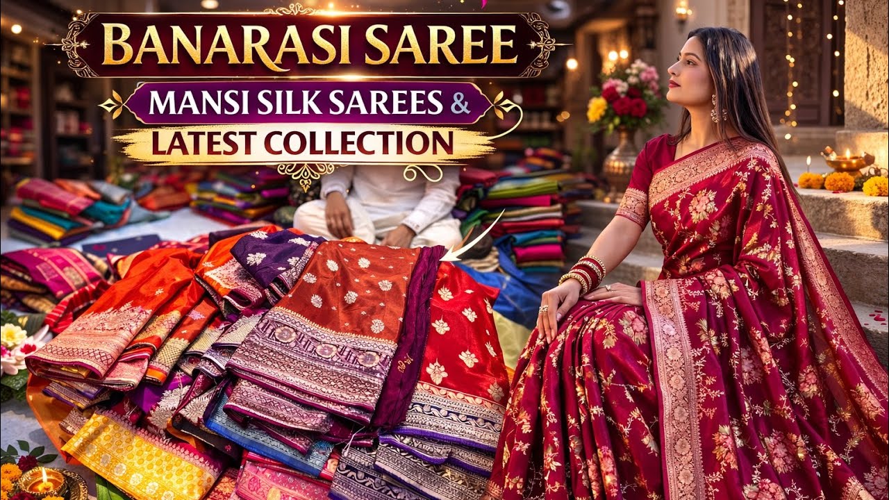 Banarasi Rassian Silk Saree 50% Off | Banarasi Silk Saree Factory | Mansi Silk Sarees Varanasi 
