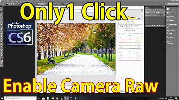 How to Enable Camera Raw Setting in Photoshop Cs6 Just 1 Click