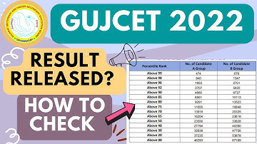 gujcet result 2022 | gujarat cet result 2022 | gujcet link