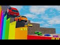 Big & Small Cars vs Highest CLIMB ON STAIRS in BeamNG.drive