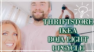 THRIFTSTORE IKEA BOJA LIGHT UPCYCLE | Sam & Jay
