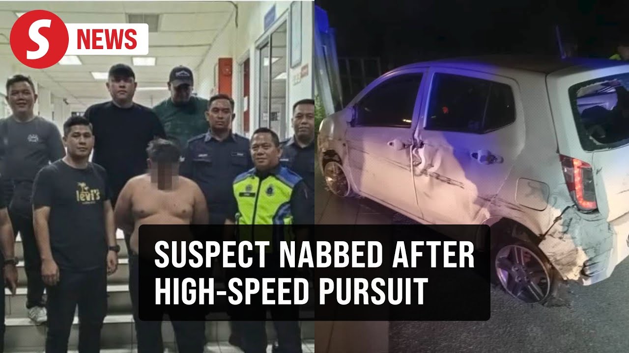 Man leads police on high-speed chase in Kota Samarahan - YouTube