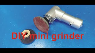 Mini grinder uses DC 12 vol . power supply