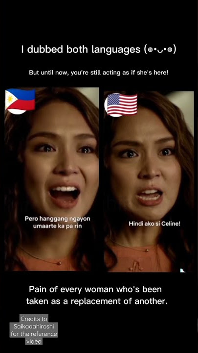 I am Not Celine! I dubbed Kathryn from Barcelona: A love untold in both Languages #shorts #fyp