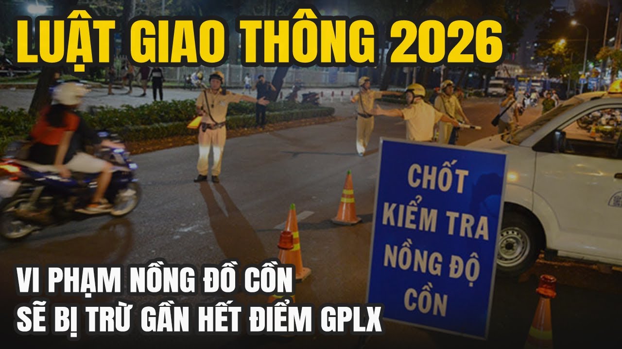 Uống Rượu Bia Dịp Tết: Có Thể Mất Gần Hết Điểm Giấy Phép Lái Xe