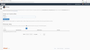Cómo añadir un alias en cPanel