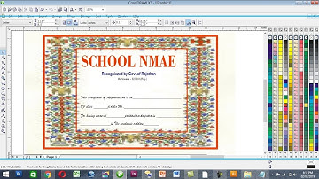learn how to create Professional Certificate in CorelDRAW Coreldraw Tutorial
