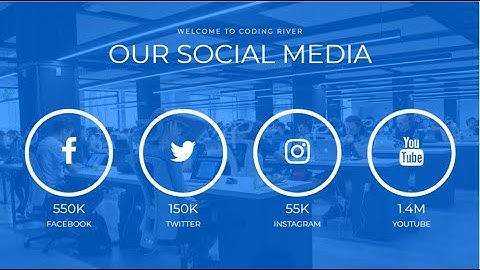 How To Design A Social Media Section Page With HTML, CSS And Bootstrap