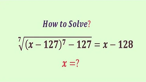 An Amazing Algebra Challenge | Olympiad Question | Can you Solve this? | x=?