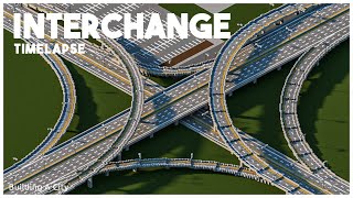 Minecraft Highway Interchange // Realistic City Project [Timelapse]