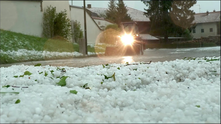 Unwetterfront fegt über Südbayern: Hagelmassen, starke Überflutungen und Keller unter Wasser