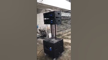 Waterproof type single 10 inch line array speaker and single 18 inch bass speaker sound system