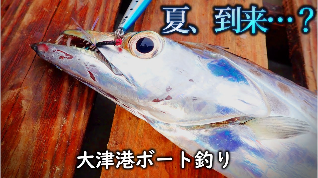 ジギング 夏 到来 太刀魚狙いで手漕ぎslj 神奈川県横須賀市大津港手漕ぎボート釣り Youtube