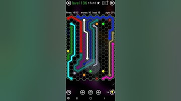 How To Solve Flow Free Hexes Jumbo Hextangle Pack Level 136 15x18 Walk Through Solution Walkthrough