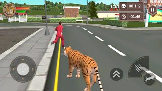 Tiger Family Simulator - Angry Tiger Attack City - Android GamePlay