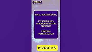 Master Data Science in tamil | Apollo Computer education #srivilliputhur #datascience #dataanalytics