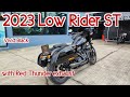 Low rider st 2023 with red thunder exhaust walkaround close up details  rev