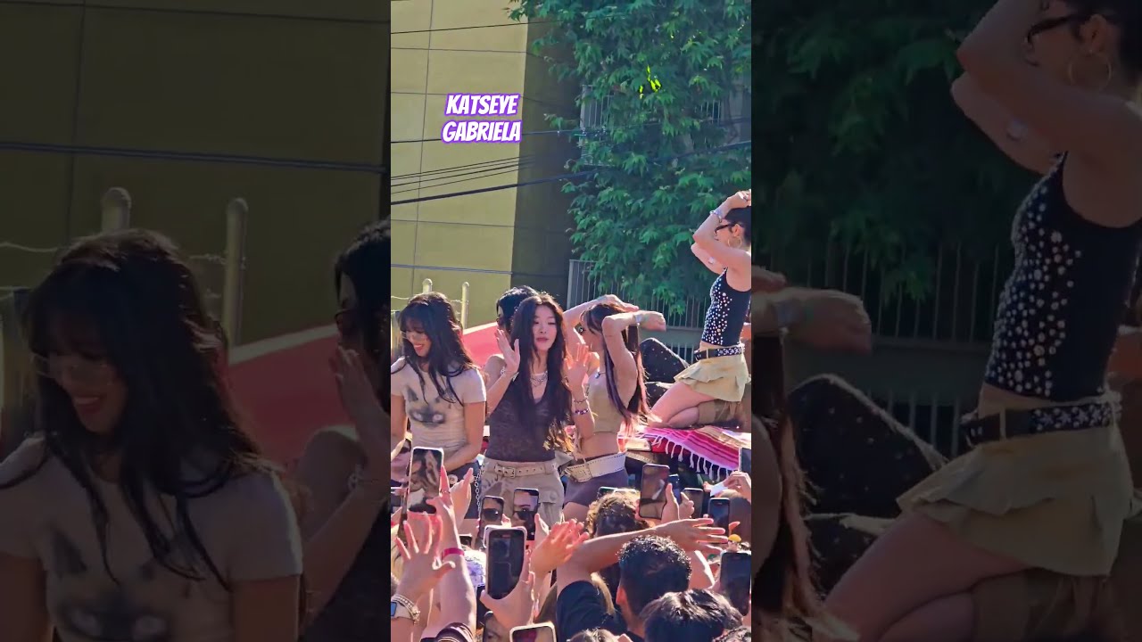 KATSEYE GABRIELA AT THE TAILGATE #kpop #globalpop #katseye #eyekons #beautifulchaos #edgar_reacts
