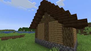 A humble little house I made (non-euclidean geometry in Minecraft)