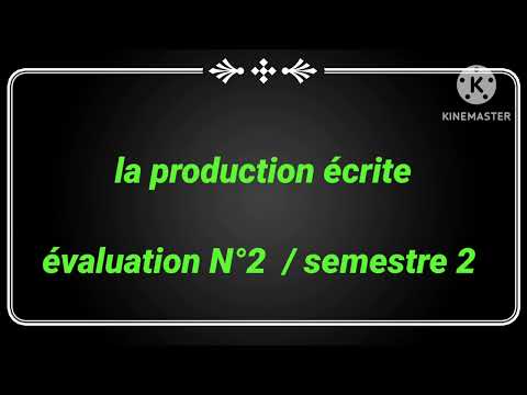 tronc commun le chevalier double évaluation N2 semestre 2 الفرض التاني la production écrite