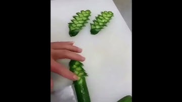 Cucumber as a tree ||cucumber beautiful salad idea||#shorts #youtubeshorts #shortvideo