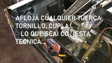 Como aflojar tuerca, tornillo, cupla, con oxido, sarro, Trabasil, etc