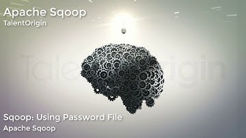 Apache Sqoop: Using password-file option