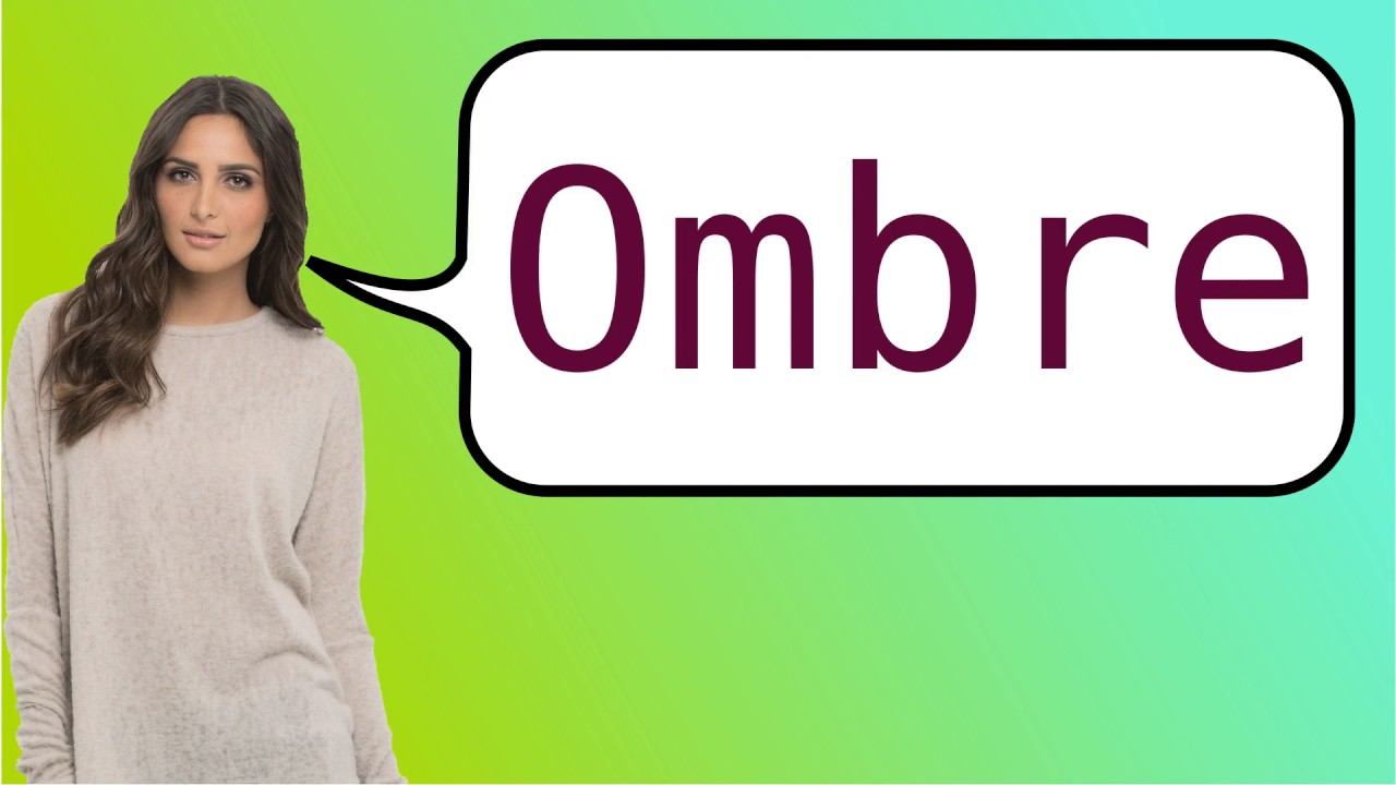 How to pronounce Ombré nomade in French