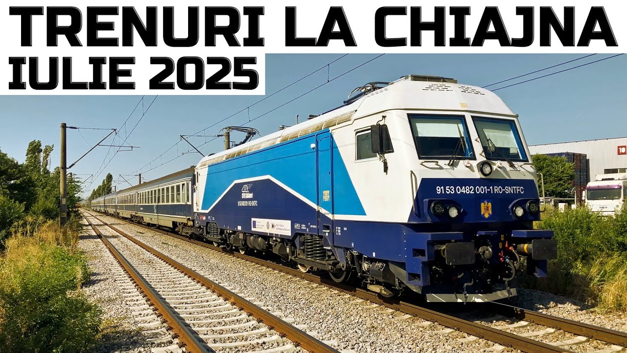 27 de trenuri la Chiajna-Summer Trainspotting in Bucharest-July Bahnverkehr