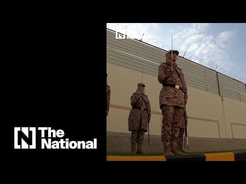 Watch the first group of Saudi female soldiers graduate