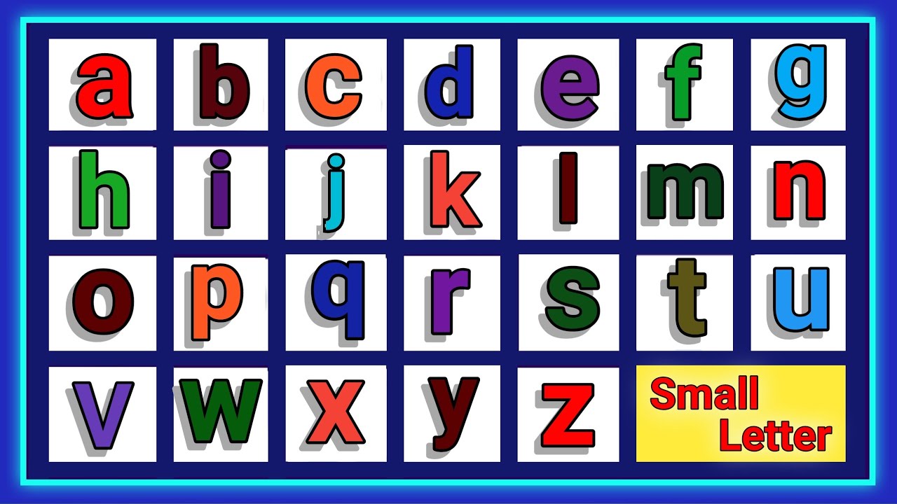 Small Letter | Small Letters A To Z | Small Letter Mein Abcd | Small  Alphabet Letter | A To Z - Youtube
