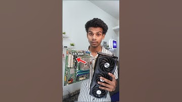 Inserting graphics card in x4 slot #shorts #gpu #pcie