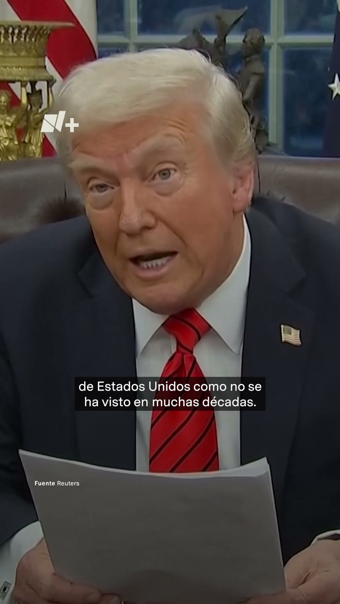Trump impone aranceles al acero y al aluminio - N+ #Shorts