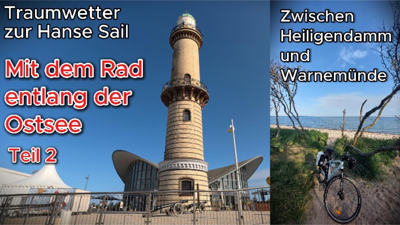 Heiligendamm/Gespensterwald/Warnemünde-Bei Traumwetter mit dem Rad entlang der Ostsee Teil 2🚴☀️🌊