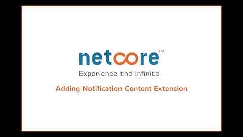 Smartech SDK - Adding Notification Content Extension