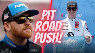 Chris Buescher Pushes Tyler Reddick on Pit Road! by Kenny Wallace 2,673 views 1 day ago 2 minutes, 45 seconds